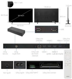 thong so ky thuat Tivi Samsung QA65LS03DAKXXV The Frame 65 Inch 4K QLED Smart