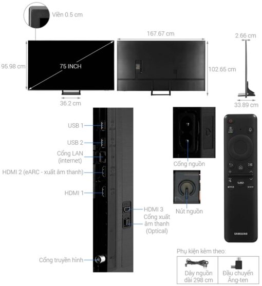 thong so ky thuat Tivi Samsung QA75Q65DAKXXV QLED 75 Inch 4K Smart