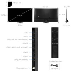 thong so ky thuat Tivi Samsung QA75QN85DBKXXV 75 Inch 4K NEO QLED Smart