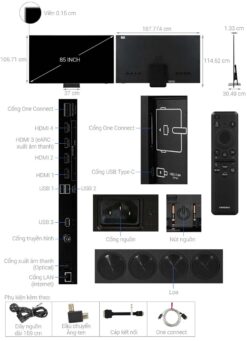 thong so ky thuat Tivi Samsung QA85QN900DKXXV 85 Inch 8K Neo QLED Smart