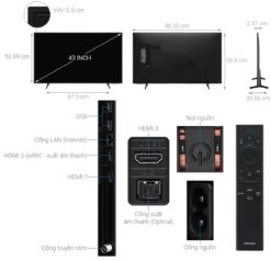 thong so ky thuat Tivi Samsung UA43BU8000KXXV 43 Inch 4K LED Smart