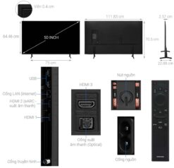 thong so ky thuat Tivi Samsung UA50BU8000KXXV 50 Inch 4K LED Smart
