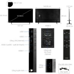 thong so ky thuat Tivi Samsung UA65BU8000KXXV 65 Inch 4K LED Smart