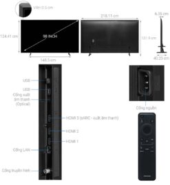thong so ky thuat Tivi Samsung UA98DU9000KXXV 98 Inch 4K LED Smart
