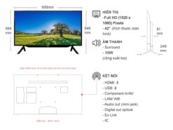 thong so ky thuat Tivi Sharp 2T C42BG1X 42 Inch Full HD LED Android