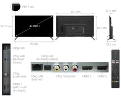 thong so ky thuat Tivi Sharp 2T C42EG2X 42 inch Full HD LED Android