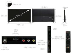 thong so ky thuat Tivi Sharp 2T C45AE1X 45 Inch Full HD LED Smart