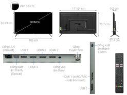 thong so ky thuat Tivi Sharp 4T C50EK2X 50 inch 4K LED Android