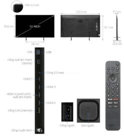 thong so ky thuat Tivi Sony K 55XR80 55 Inch 4K OLED Google