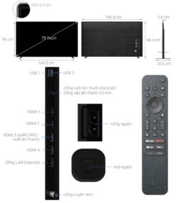 thong so ky thuat Tivi Sony K 75XR70 75 Inch 4K QLED Google