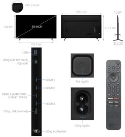 thong so ky thuat Tivi Sony K 85S30 85 Inch 4K LED Google