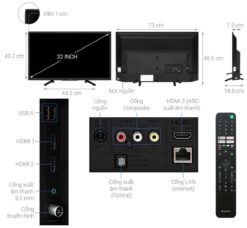 thong so ky thuat Tivi Sony KD 32W830K 32 Inch HD LED Google