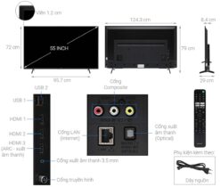 thong so ky thuat Tivi Sony KD 55X75K 55 Inch 4K LED Google