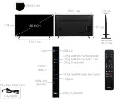 thong so ky thuat Tivi Sony KD 85X80L 85 Inch 4K LED Google
