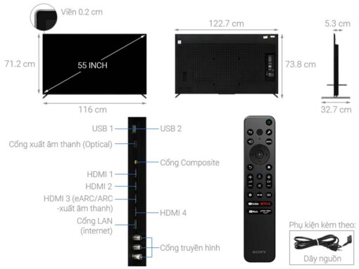 thong so ky thuat Tivi Sony XR 55A80L 55 Inch 4K OLEDGoogle