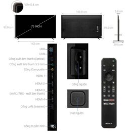 thong so ky thuat Tivi Sony XR 75X90L 75 Inch 4K LED Google