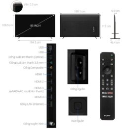 thong so ky thuat Tivi Sony XR 85X90L 85 Inch 4K LED Google