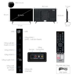thong so ky thuat Tivi Toshiba 43C350LP 43 inch 4K LED Google
