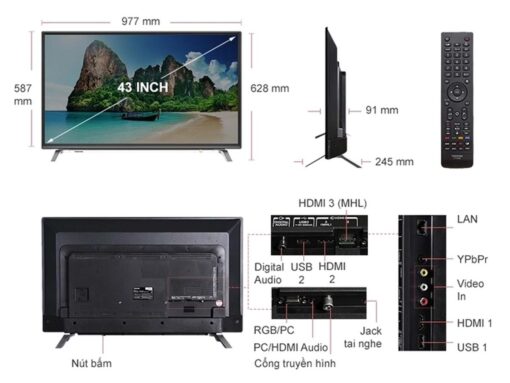 thong so ky thuat Tivi Toshiba 43L5650VN 43 Inch Full HD LED Smart
