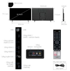 thong so ky thuat Tivi Toshiba 55C350LP 55 inch 4K LED Google
