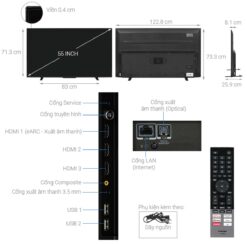 thong so ky thuat Tivi Toshiba 55M550LP 55 Inch 4K QLED Google