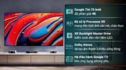 tinh nang Tivi Sony K 75XR90 75 Inch 4K Mini LED Google