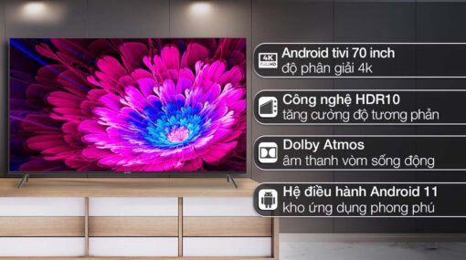 tnihs nang Tivi Sharp 4T C70EK2X 70 inch 4K LED Android