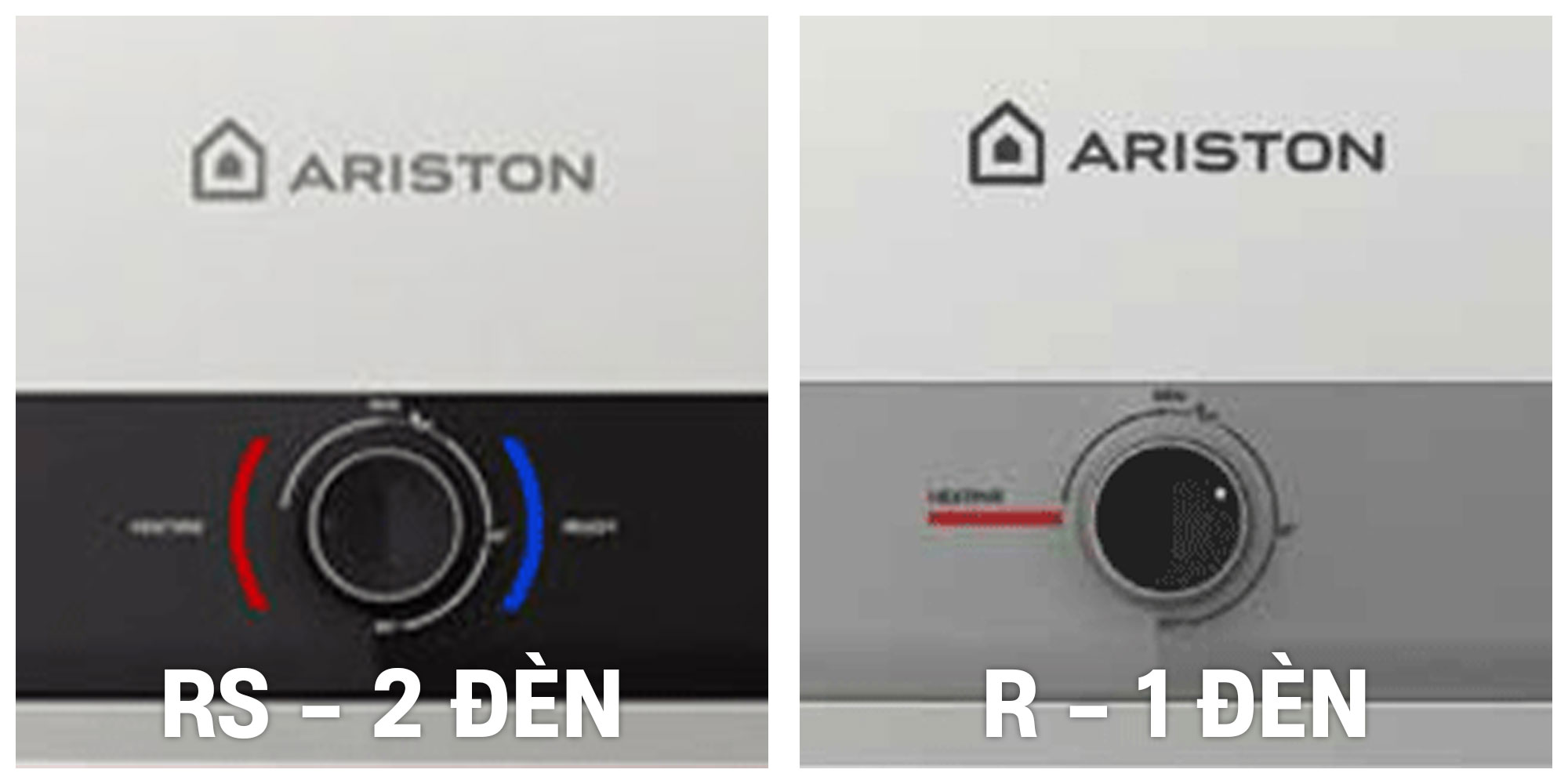 Bình-nóng-lạnh-Ariston-RS-2-đèn-&-Ariston-R-1-đèn