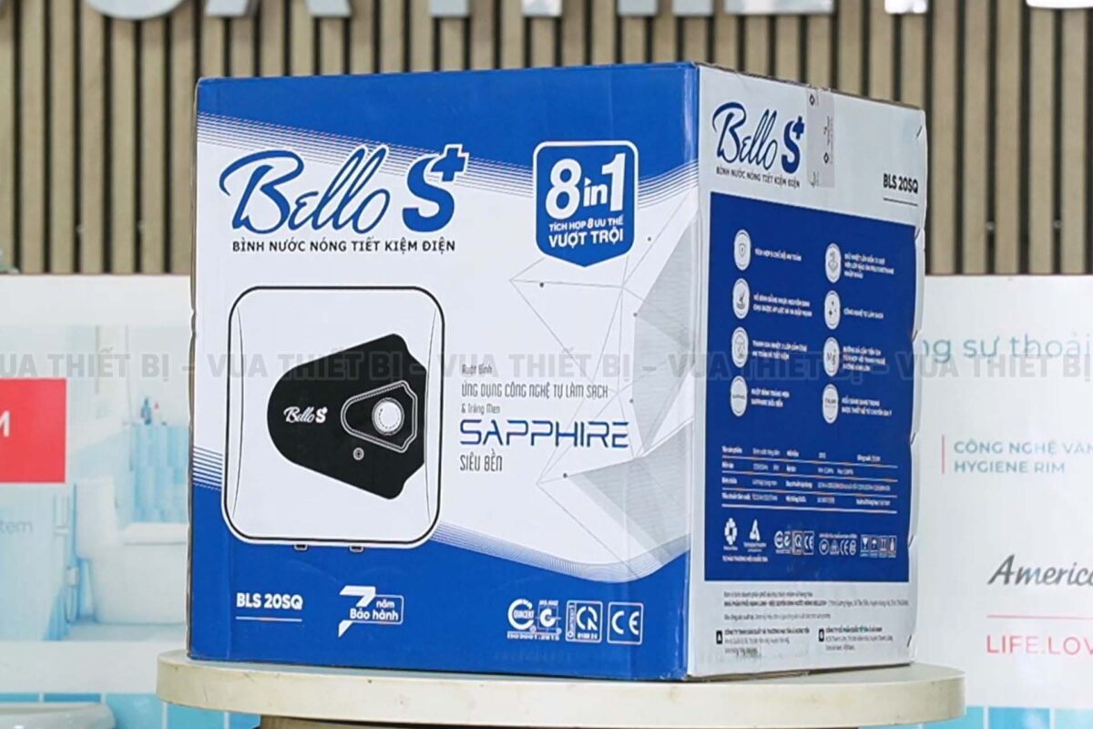 Bình nóng lạnh Rossi BELLO S+ 20L lít vuông BLS 20SQ gián tiếp 2500w - Ảnh 2