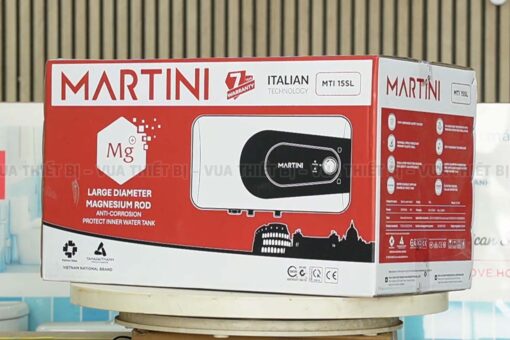 Binh nong lanh Rossi MARTINI 15L lit ngang MTI 15SL gian tiep 2500w 5