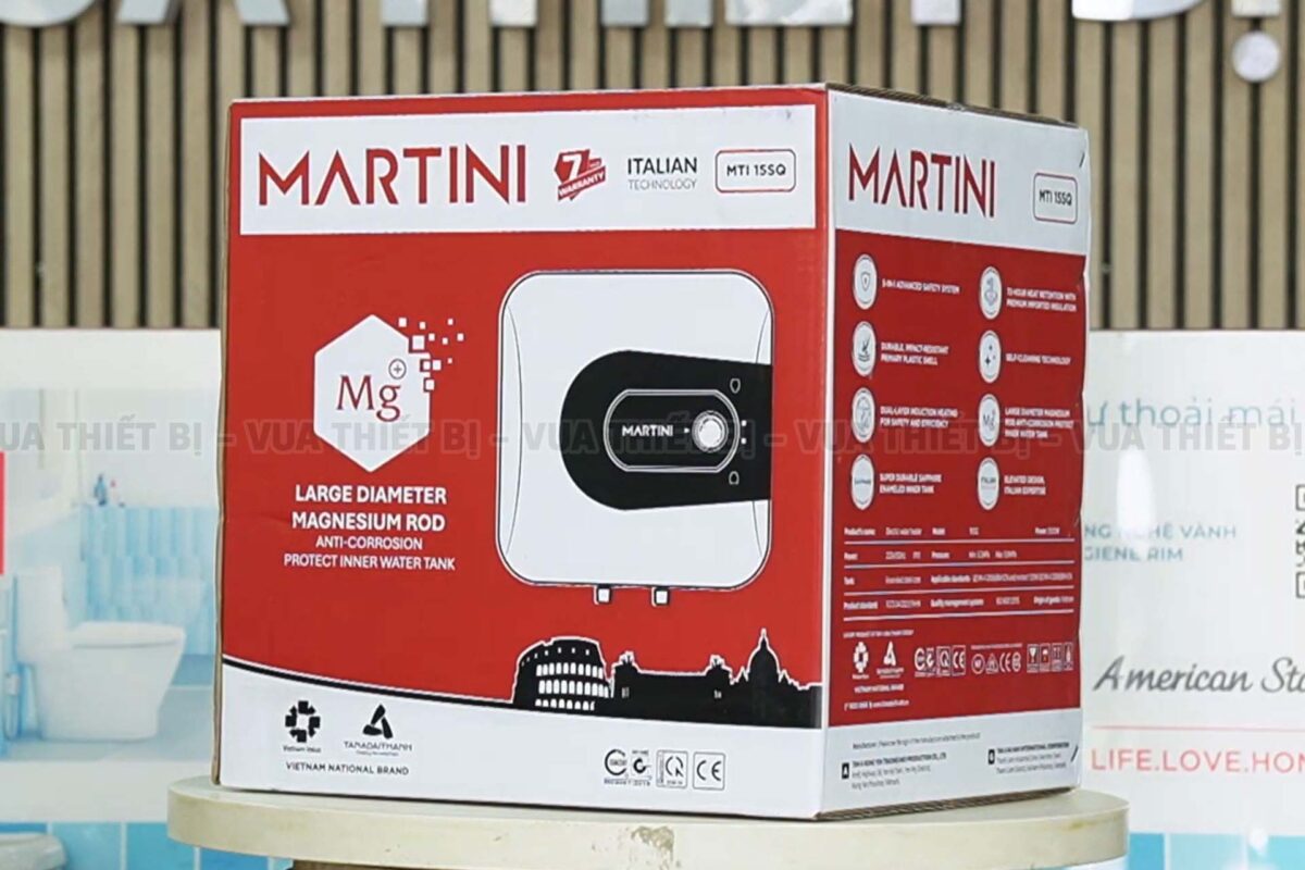 Bình nóng lạnh Rossi MARTINI 30L lít vuông MTI 30SQ gián tiếp 2500w - Ảnh 5