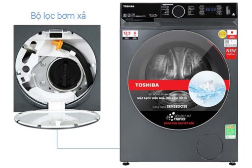 May Giat Say Toshiba TWD BM135GF4VMG Inverter Giat 12.5Kg Say 8Kg 7