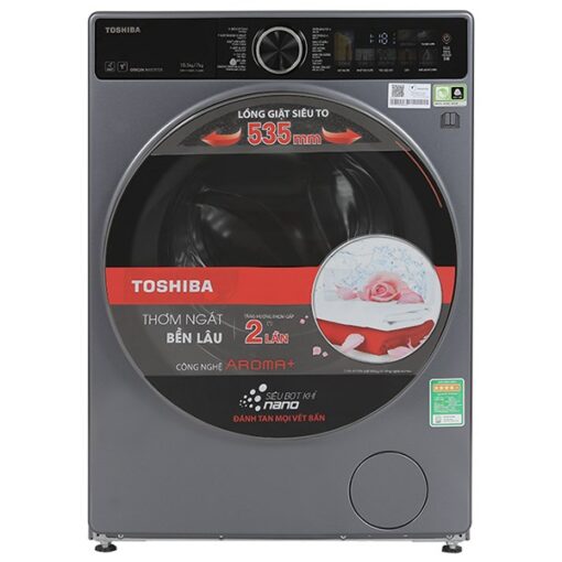 Máy Giặt Sấy Toshiba TWD-T25BZU115MWV(MG) Inverter Giặt 10.5Kg Sấy 7Kg