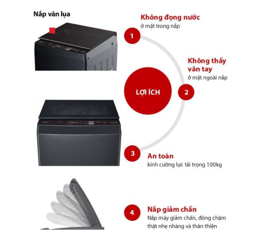 May Giat Toshiba AW M1100JVMK 10Kg