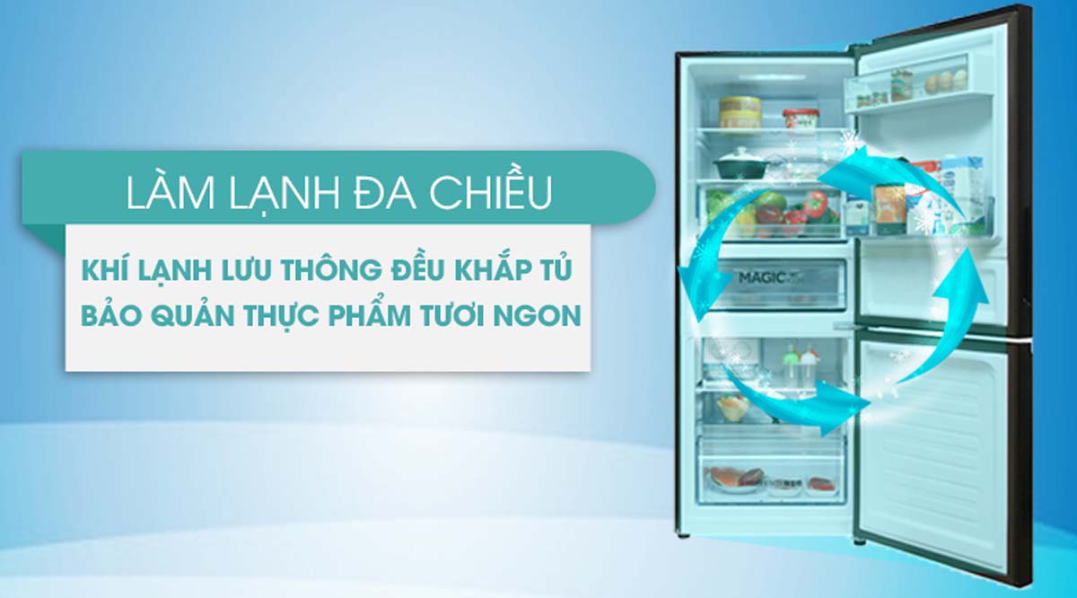 Tủ Lạnh Aqua AQR-I298EB(BS) Inverter 283 Lít 4 Tinh nang Tu Lanh Aqua AQR I298EBBS Inverter 283 Lit 4