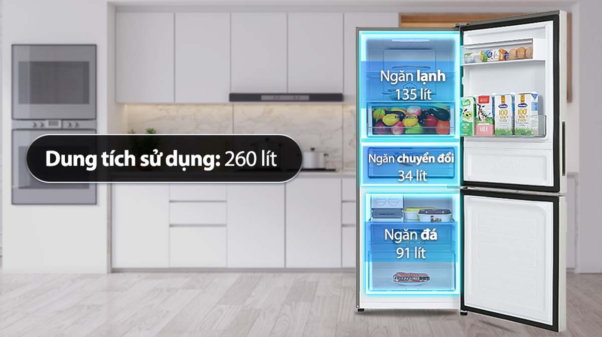 Tủ Lạnh Aqua AQR-I298EB(SW) Inverter 283 Lít 1 Tinh nang Tu Lanh Aqua AQR I298EBSW Inverter 283 Lit 1
