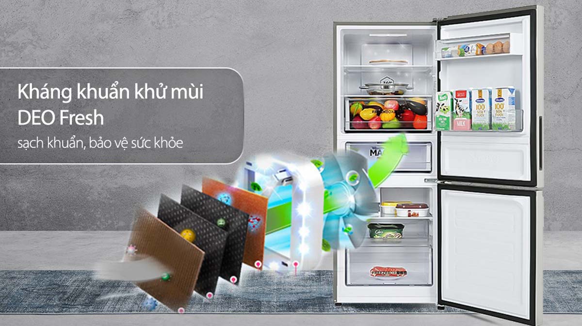 Tủ Lạnh Aqua AQR-I298EB(SW) Inverter 283 Lít 3 Tinh nang Tu Lanh Aqua AQR I298EBSW Inverter 283 Lit 3