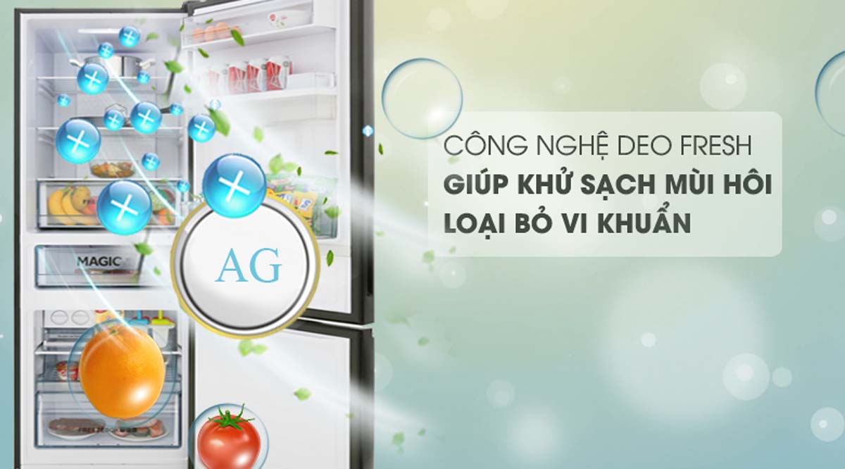 Tủ Lạnh Aqua AQR-IW378EB(BS) Inverter 320 lít 5 Tinh nang Tu Lanh Aqua AQR IW378EBBS Inverter 320 lit 4