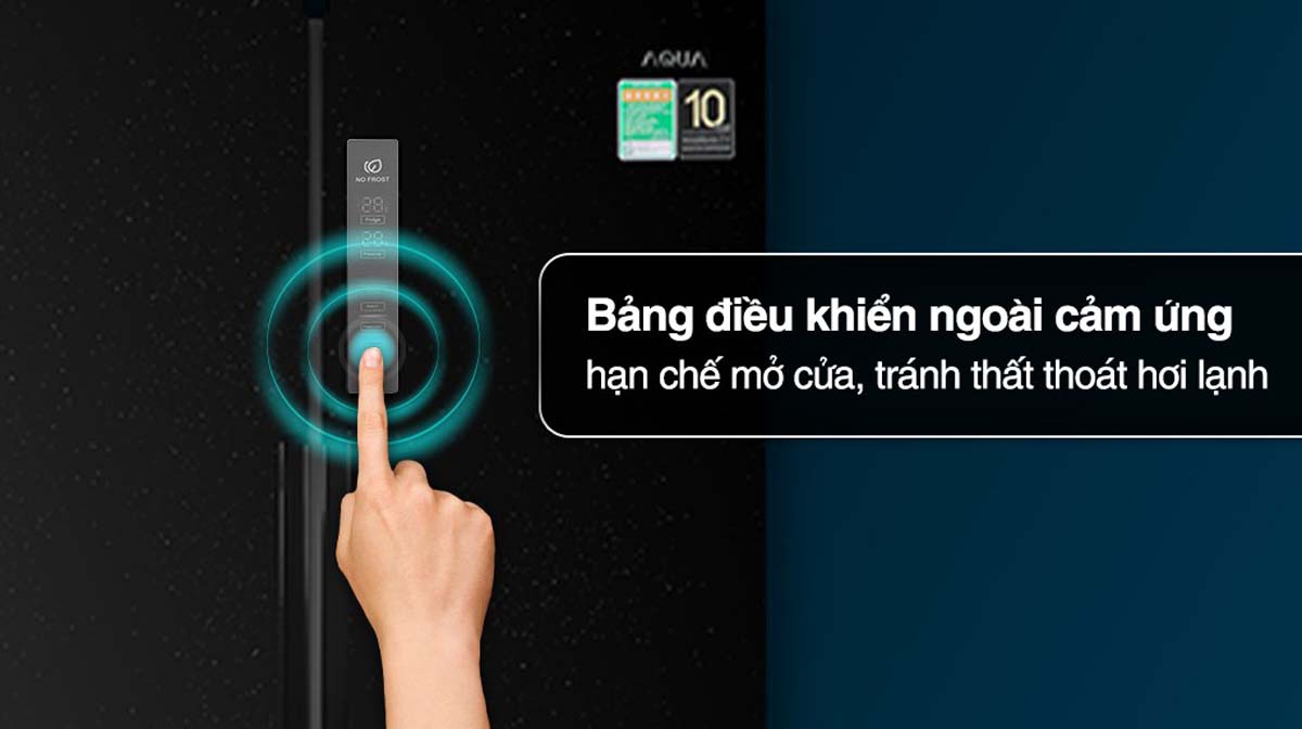 Tủ Lạnh Aqua AQR-M525XA(FB) Inverter 4 Cánh 511 Lít 4 Tinh nang Tu Lanh Aqua AQR M525XAFB Inverter 4 Canh 511 Lit 5