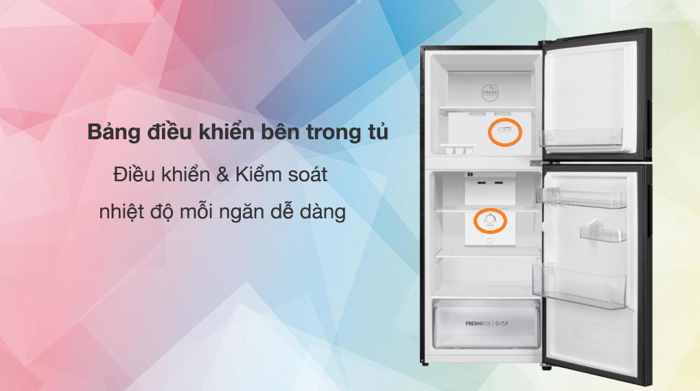 Tủ Lạnh Aqua AQR-T220NE(HB) Inverter 189 lít 5 Tinh nang Tu Lanh Aqua AQR T220NEHB Inverter 189 lit 4