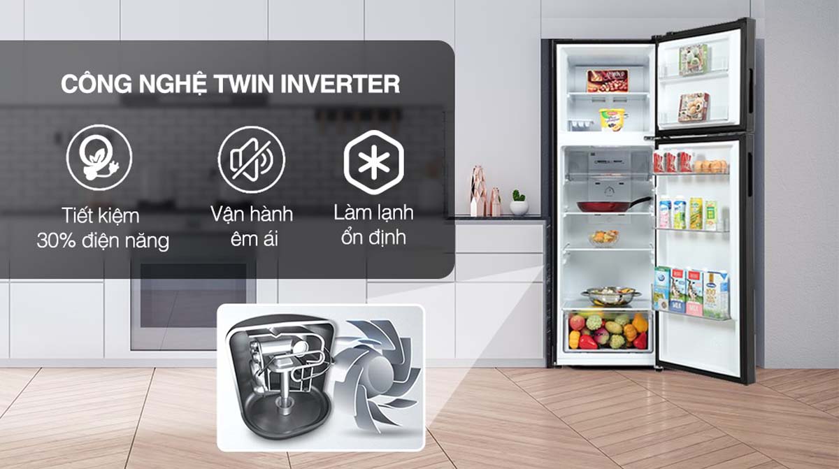 Tủ Lạnh Aqua AQR-T299FA(FB) Inverter 283 Lít 2 Tinh nang Tu Lanh Aqua AQR T299FAFB Inverter 283 Lit 3