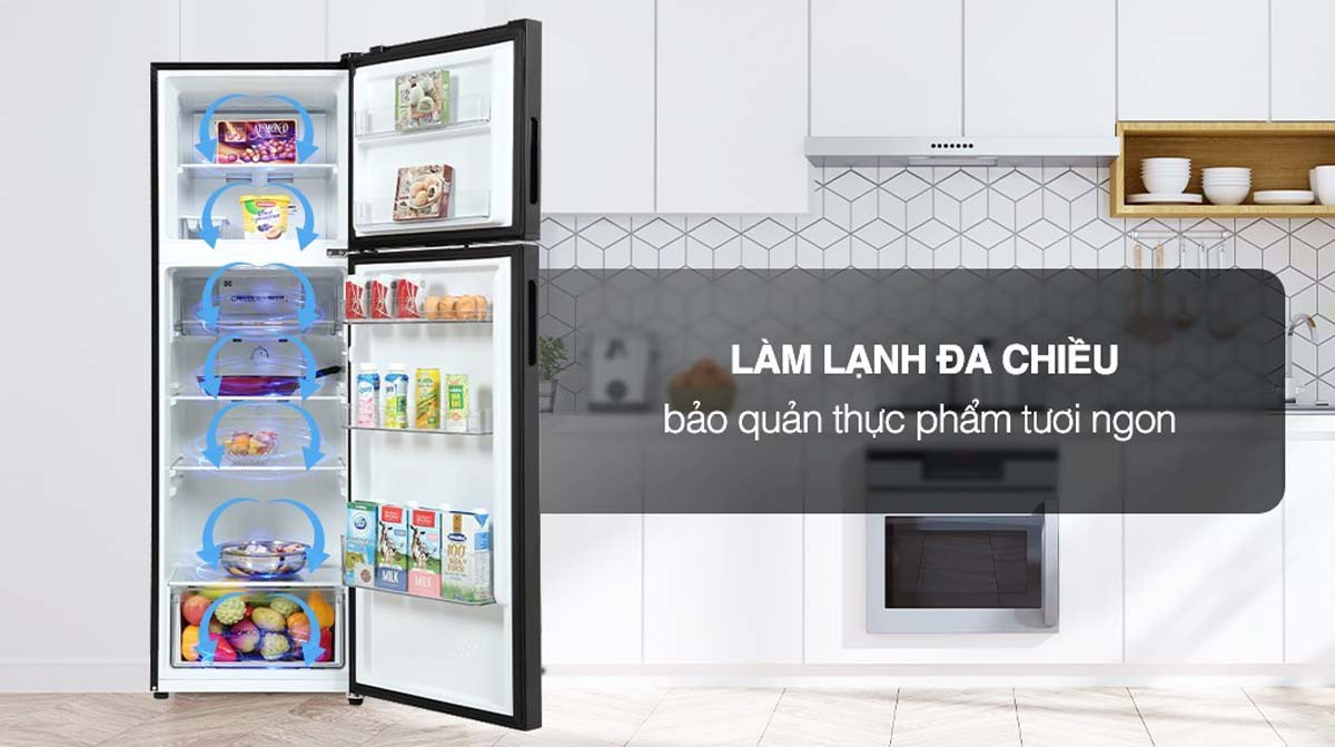 Tủ Lạnh Aqua AQR-T299FA(SL) Inverter 283 Lít 2 Tinh nang Tu Lanh Aqua AQR T299FASL Inverter 283 Lit 2