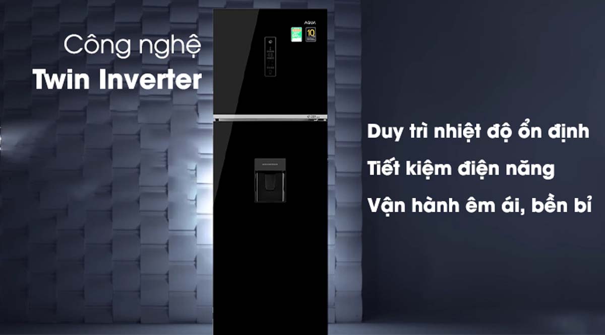Tủ Lạnh Aqua AQR-T389FA(WGB) Inverter 344 Lít 3 Tinh nang Tu Lanh Aqua AQR T389FAWGB Inverter 344 Lit 3