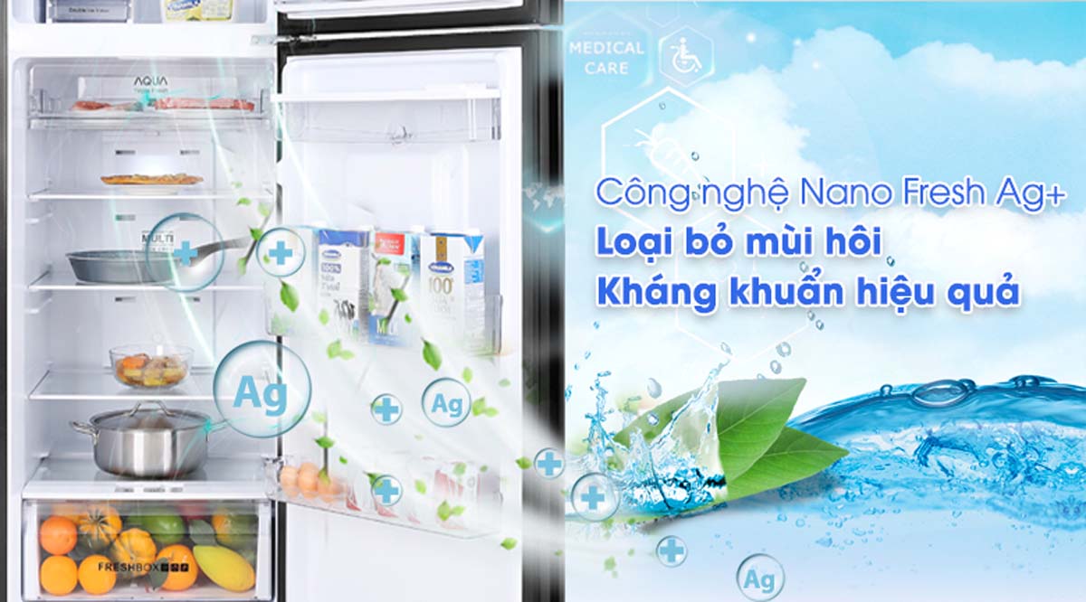 Tủ Lạnh Aqua AQR-T389FA(WGB) Inverter 344 Lít 5 Tinh nang Tu Lanh Aqua AQR T389FAWGB Inverter 344 Lit 6