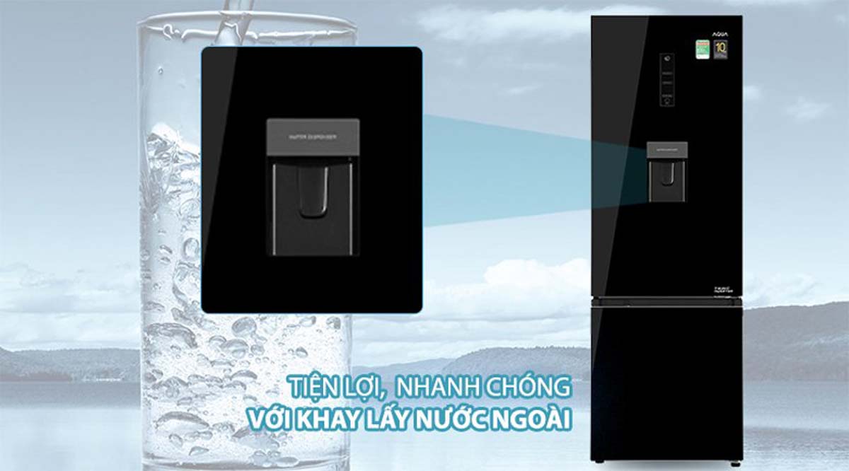 Tủ lạnh Aqua AQR-B380MA(WGP)U1 Inverter 2 Cánh 320 lít 6 Tinh nang Tu lanh Aqua AQR B380MAWGPU1 Inverter 2 Canh 320 lit 8