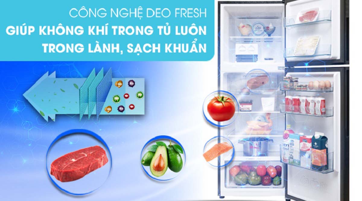 Tủ lạnh Aqua AQR-IG248EN Inverter 2 Cánh 235 Lít 5 Tinh nang Tu lanh Aqua AQR IG248EN Inverter 2 Canh 235 Lit 5