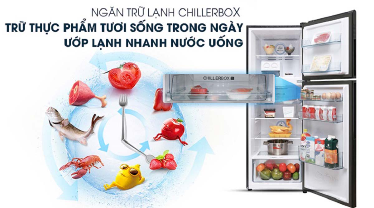 Tủ lạnh Aqua AQR-IG248EN Inverter 2 Cánh 235 Lít 6 Tinh nang Tu lanh Aqua AQR IG248EN Inverter 2 Canh 235 Lit 6
