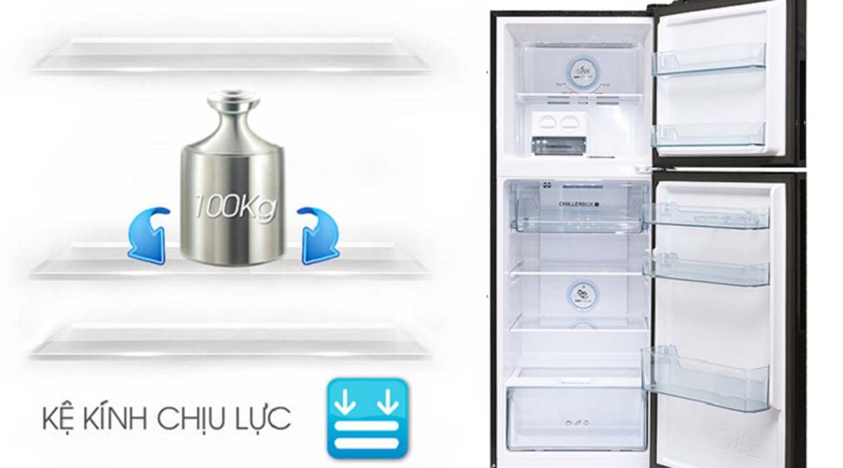 Tủ lạnh Aqua AQR-IG248EN Inverter 2 Cánh 235 Lít 7 Tinh nang Tu lanh Aqua AQR IG248EN Inverter 2 Canh 235 Lit 7