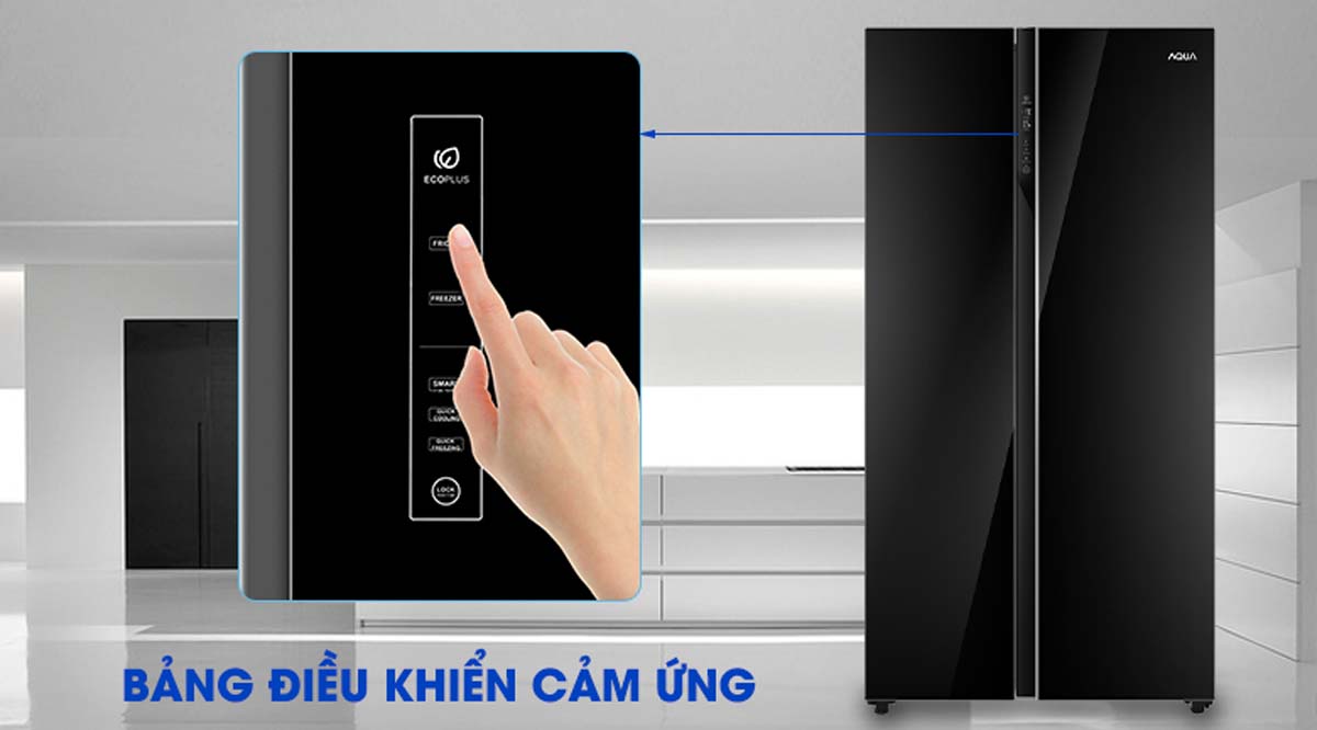 Tủ lạnh Aqua AQR-IG696FS (GB) Inverter 602 Lít 7 Tinh nang Tu lanh Aqua AQR IG696FS GB Inverter 602 Lit 2