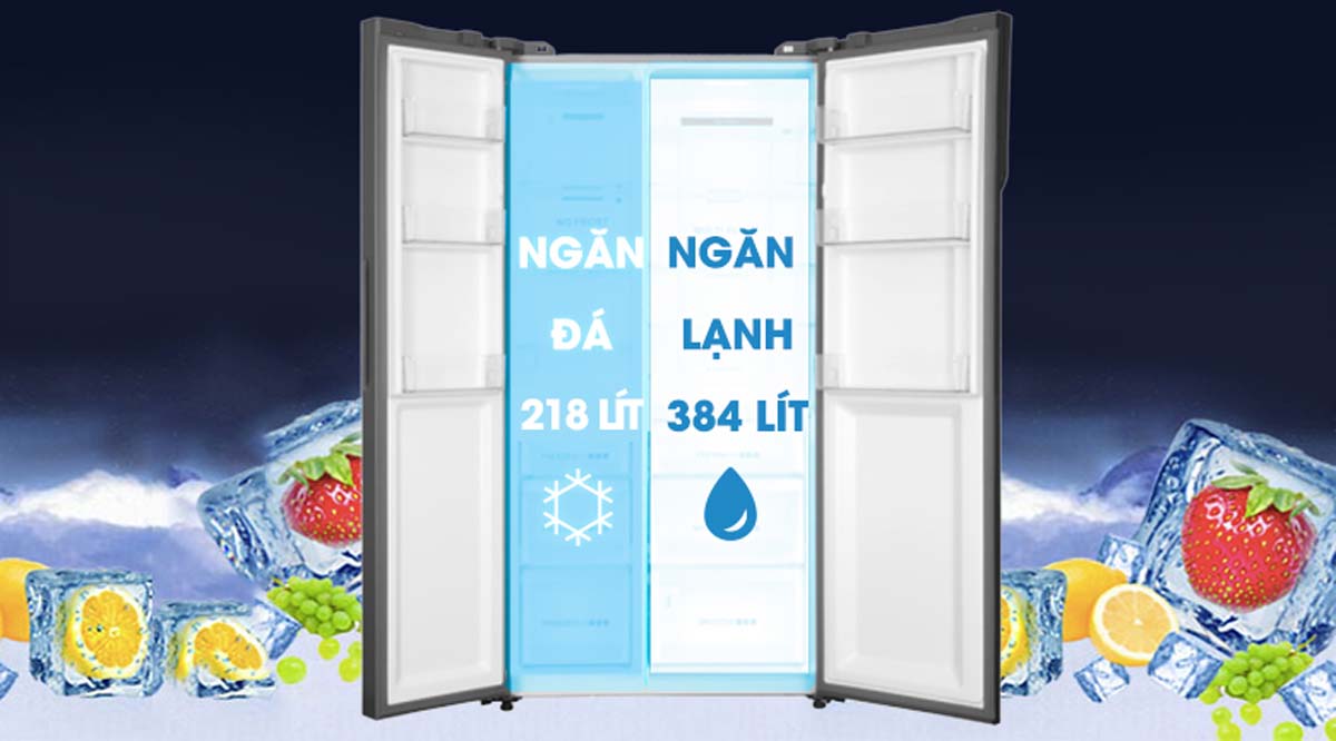 Tủ lạnh Aqua AQR-IG696FS (GB) Inverter 602 Lít 3 Tinh nang Tu lanh Aqua AQR IG696FS GB Inverter 602 Lit 7